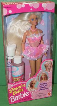Mattel - Barbie - Foam 'n Color - Pink - Doll